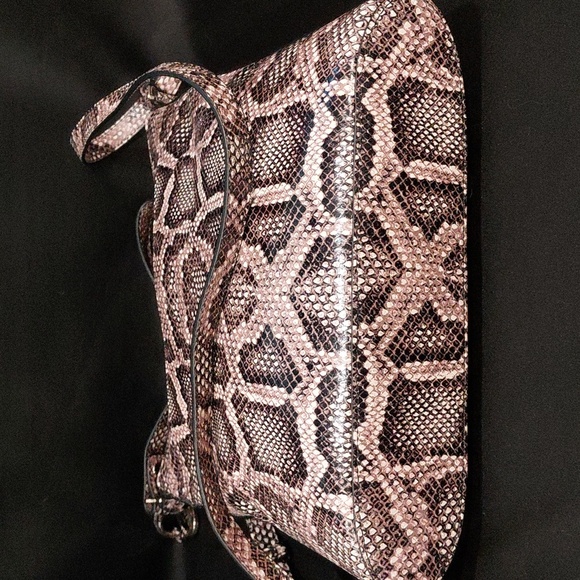BRAHMIN KATIE Brown Snake Print Crossbody - Picture 7 of 12